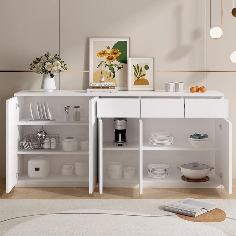 Amazon.co.jp: 無垢材のダイニングサイドボード、リビングルーム用の